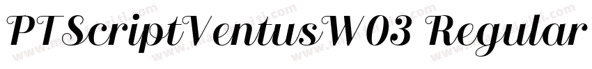 PTScriptVentusW03 Regular字体转换